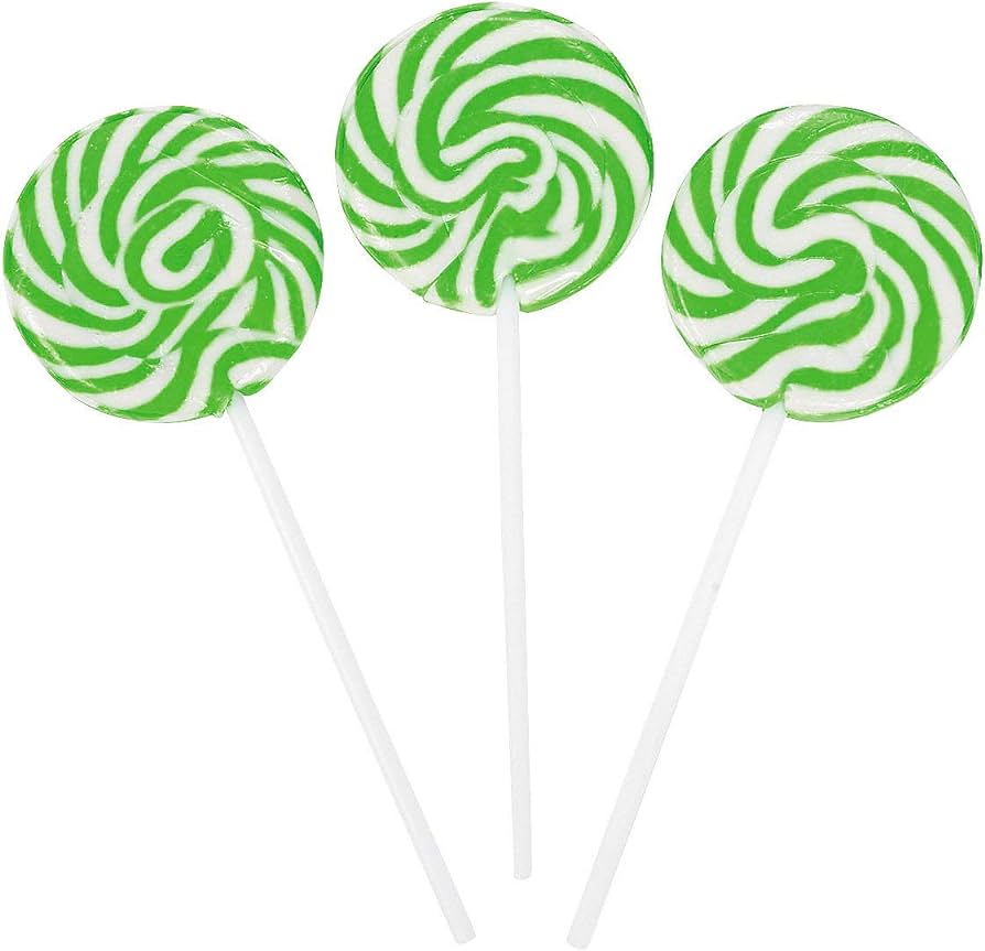 Swirly Lollipops - Green Apple