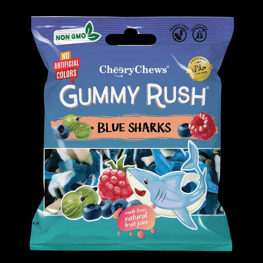 Gummy Rush - Blue Sharks (90g)