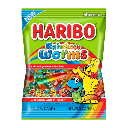 Haribo Rainbow Worms (142g)